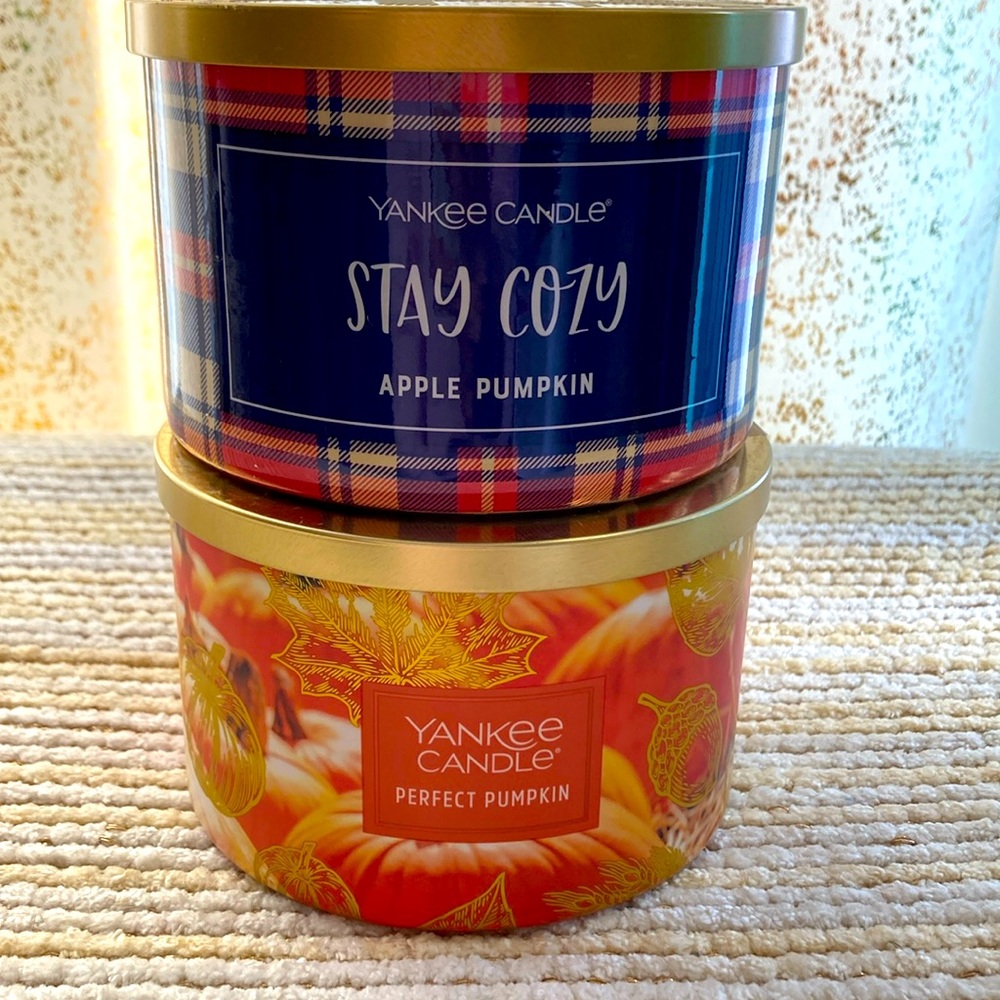 Yankee candle, perfect, pumpkin and apple pumpkin bundle